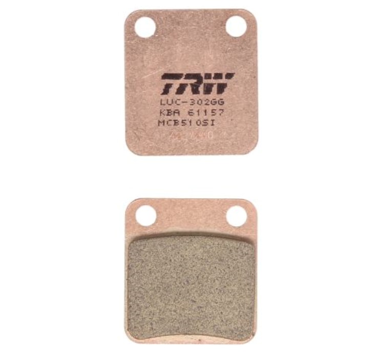 Heavy-Duty Front Brake Pads - Fits Kawasaki KVF 300/360/400 & Yamaha YFM 400/450 Grizzly, Kodiak, Wolverine - 6 Pads Included