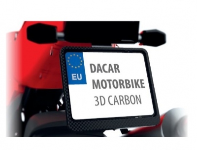 Ramka pod tablice motocykla Biketec Carbon R0195