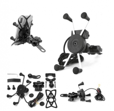 Uchwyt typu RAM XL duży do motocykla Biketec BT140USB