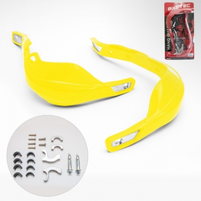 Handbary osłony dłoni żółte Biketec motocykl QUAD ATV