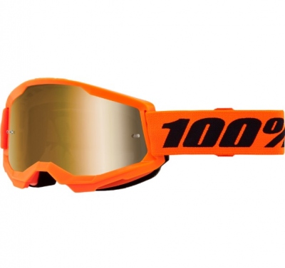 Gogle 100 Procent Strata 2 pomarańczowe KTM szyba lustrzana