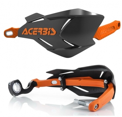 Handbary osłony rąk ACERBIX  X-FACTORY czarno-pomarańczowe