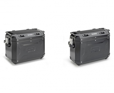 Kufry boczne aluminiowe KAPPA 37L 48L PRAWY LEWY MONOKEY KVG48B KVG37B KVOYAGER