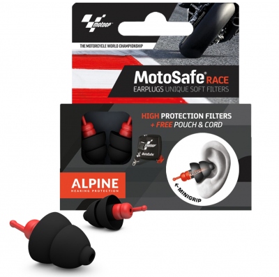 Zatyczki stopery do uszu ALPINE MotoSafe MotoGP mocne