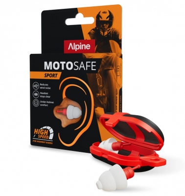 ALPINE MotoSafe Sport motocyklowe zatyczki stopery do uszu 