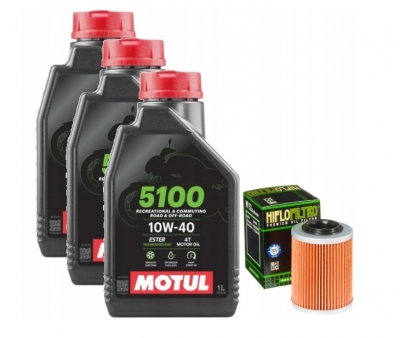 Olej Motul 3x1L filtr HF152 Quad ATV CFMOTO 450 520 550 600 625