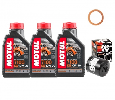 Zestaw olej MOTUL filtr KN Honda CB650 F / CB 650R 2014-2026