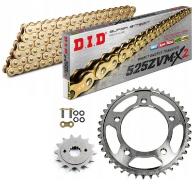 Zestaw napędowy łańcuch zębatki BENELLI TRK 502 2017-2025 DID ZVMX 2